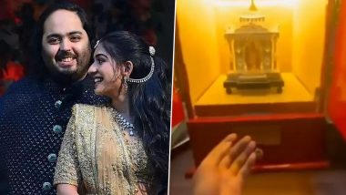 Anant Ambani-Radhika Merchant’s Silver-Themed Wedding Card Featuring Lord Ganpati and Goddess Durga Goes Viral! (Watch Video)