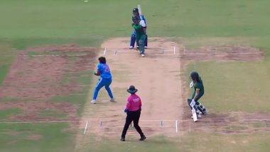 Arundhati Reddy Takes Excellent Return Catch to Dismiss Laura Wolvaardt During IND-W vs SA-W 3rd ODI 2024 (Watch Video)