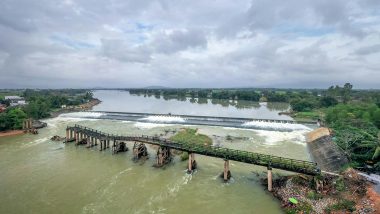 Jharkhand Bridge Collapse: Girder of Under-Construction Bridge Over Arga River Collapses in Giridih Due to Heavy Rain