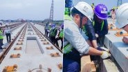India's First Bullet Train to Run Soon? Mumbai-Ahmedabad Bullet Train Project Inches Closer With Completion of Bridge Over Dhadhar River in Gujarat (See Pics and Video)