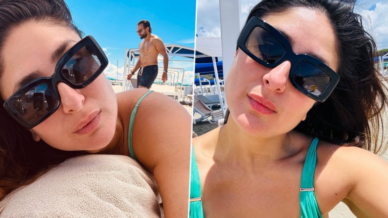 Kareena Kapoor Khan Soaks Up The Sun During Her Beach Trip; Don’t Miss Shirtless Saif Ali Khan Photobombing (See Pics)