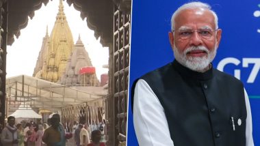 PM Modi To Visit Varanasi: Preparations Underway in Full Swing at Kashi Vishwanath Temple Ahead of PM Narendra Modi's Visit After Lok Sabha Election Win (Watch Video)