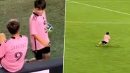 Lionel Messi&rsquo;s Son Mateo Spotted Playing American Football with Teammates in Inter Miami Academy, Video Goes Viral