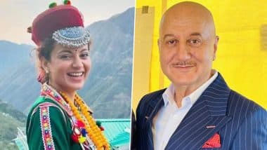 BJP's Kangana Ranaut Wins From Mandi in Lok Sabha Elections 2024; Anupam Kher Congratulates Her (See Posts)