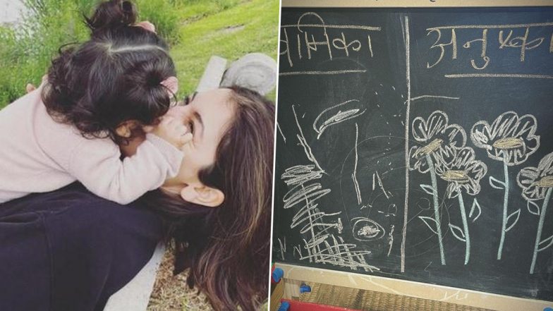 Anushka Sharma Is a Proud Mommy As She Shares Adorable Glimpse of Drawing Competition With Her Three-Year-Old Daughter Vamika (View Pic)