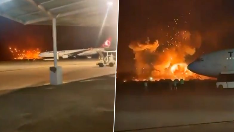 Chad Ammunition Depot Fire Pics and Videos: Many Dead, Several Injured After Major Blaze Triggered by Explosion Erupts at Military Weapons and Ammunition Depot in N'Djamena