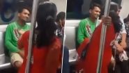 Delhi Metro Viral Video: Man Slaps Woman Inside Coach After She Abuses and Threatens Him With Slipper