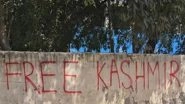 Delhi: &lsquo;Free Kashmir&rsquo; Graffiti Found on Park Wall in Dwarka, FIR Lodged Against Unknown People