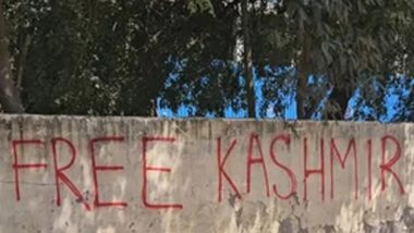 Delhi: ‘Free Kashmir’ Graffiti Found on Park Wall in Dwarka, FIR Lodged Against Unknown People