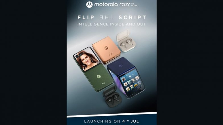 Moto Razr 50 Ultra India Launch Date Announced: Motorola's New Foldable Phone to Launch on July 4, Check Specifications and Likely Price