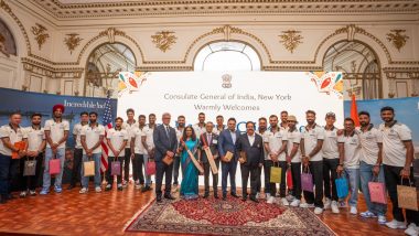 ICC T20 World Cup 2024: Indian Consulate in New York Hosts Reception To Welcome Team India (See Pics)