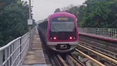 Bengaluru Metro Update: Services on Purple Line Resume Service After Fallen Tree Branch Disruption (Watch Video)