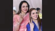 &lsquo;Hattrick&rsquo; Esha Deol Celebrates Her Mother Hema Malini&rsquo;s Lok Sabha Election 2024 Victory From Mathura Constituency