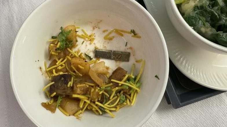 Blade-Like Object Found in Food of Air India Flight to San Francisco; Airline Apologises (See Pics)