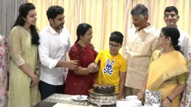 Andhra Pradesh Elections Results 2024: TDP Chief Chandrababu Naidu Celebrates With Family As His Party Sweeps Lok Sabha, Assembly Polls