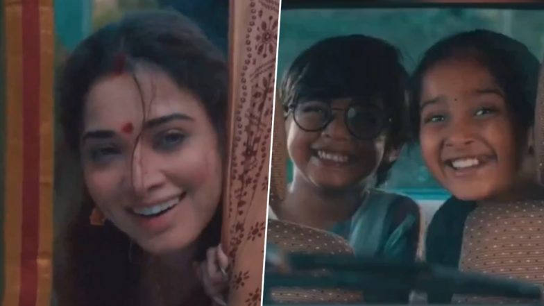 Tamannaah Bhatia's Creepy Smile While Getting Beaten Up in Aranmanai 4 Amuses Netizens; Check Out The Viral Scene! (Watch Video)