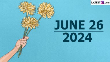 June 26, 2024 Special Days: Which Day Is Today? Know Holidays, Festivals, Events, Birthdays, Birth and Death Anniversaries Falling on Today's Calendar Date