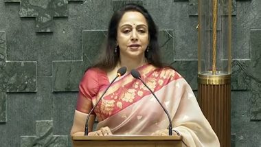 Hema Malini Takes Oath As Lok Sabha MP From Mathura for Third Time in a Row (Watch Video)