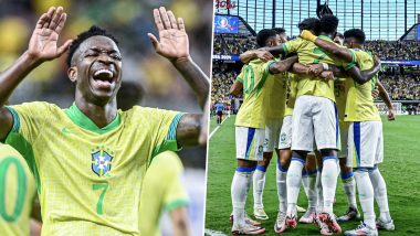 Paraguay 1- 4 Brazil, Copa America 2024: Vinicius Jr Scores Brace, Lucas Paqueta, Savio on Target as Selecao Canarinho Bounce Back With A Win (Watch Goal Highlights)