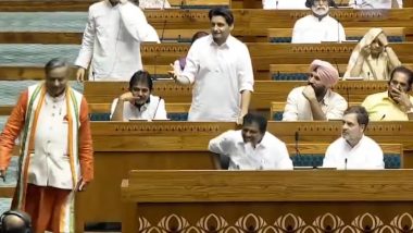 Om Birla Reprimands Deepender Hooda; 'Has It Become Wrong To Say Jai Samvidhaan in Parliament?' Congress MP Asks (Watch Video)