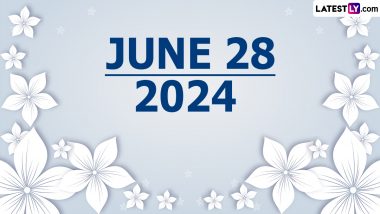 June 28, 2024 Special Days: Which Day Is Today? Know Holidays, Festivals, Events, Birthdays, Birth and Death Anniversaries Falling on Today's Calendar Date