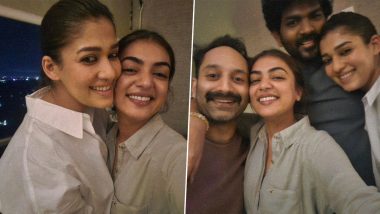 Fahadh Faasil’s Wife Nazriya Nazim Catches Up With Her Raja Rani Co-Star Nayanthara, Says ‘What Took Us So Long for This Day?’ (View Pics)