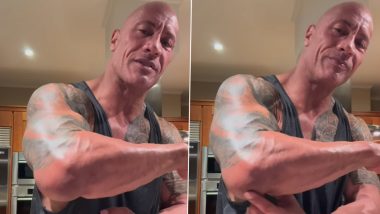 Dwayne Johnson Gets 'Banged Up'; Actor Suffers Elbow Injury While Filming for The Smashing Machine (Watch Video)