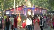 Kheer Bhawani Mela 2024: Devotees Offer Prayers at Mata Kheer Bhawani Temple During Annual Mela in Jammu and Kashmir&rsquo;s Tullamulla (Watch Video)