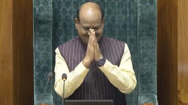 Om Birla, NDA Nominee, Elected Speaker of 18th Lok Sabha Through Voice Votes (Watch Video)