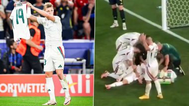 Scotland 0-1 Hungary, UEFA Euro 2024: Kevin Csoboth’s Late Winner Overshadows Barnabas Varga’s Horrific Injury as Magyarok Stay in Contention for Pre-Quarterfinals (Watch Videos)