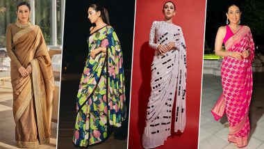 Karisma Kapoor Birthday: Let's Check Out Her Saree Affair!