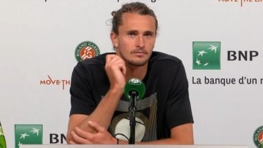 Alexander Zverev Lashes Out at Journalist During Post-Match Interview at French Open 2024; Says, ‘I Never Ever Want to Hear Another Question …’ (Watch Video)