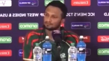 'Virender Sehwag Who?' Shakib Al Hasan Reacts After Being Asked About Ex-India Opener's Criticism Towards Him (Watch Video) 