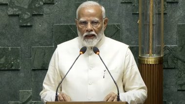 PM Narendra Modi Lauds Lok Sabha Speaker Om Birla for Condemning Emergency, Says ‘Emergency Exemplified What a Dictatorship Looks Like’ (Watch Video)