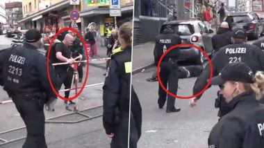 Euro 2024 Host City Shooting: German Police Opens Fire at Man Allegedly Threatening Them With Axe and Molotov Cocktail in Hamburg (Watch Videos)