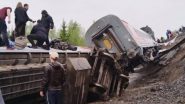 Russia Passenger Train Crash: 70 Injured As Nine Coaches Go off Track in Komi Republic (Watch Videos)