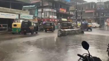 Kerala Rains: Heavy Rainfall Lashes Many Parts of State, Orange and Yellow Alerts Issued by IMD Across Multiple Districts (Watch Video)