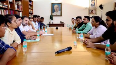 NEET UG 2024 Paper Leak Case: Group of NEET Aspirants, Their Parents Meet Congress Leader Rahul Gandhi To Seek Support for Re-Examination (See Pics and Videos)