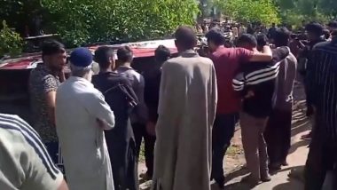 Jammu and Kashmir Road Accident: Two Passengers Dead, 18 Injured As Minibus Turns Turtle in Baramulla District (Watch Video)