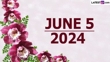 June 5, 2024 Special Days: Which Day Is Today? Know Holidays, Festivals, Events, Birthdays, Birth and Death Anniversaries Falling on Today's Calendar Date