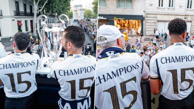 UEFA Champions League 2023–24: Real Madrid Celebrates Another UCL Title With Its Fans on Streets of Spanish Capital