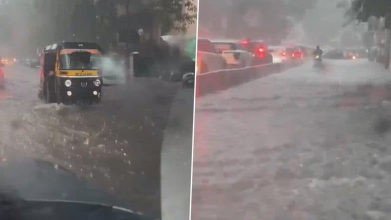 Pune Rains: Heavy Downpour Leads to Severe Waterlogging in Less Than an Hour Across City, Netizens Share Videos