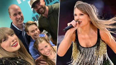 Taylor Swift Drops 'Royal' Pic With Prince William and His Kids George and  Charlotte From Her London Gig; Don't Miss Singer's BF Travis Kelce in  Frame! | 🎥 LatestLY