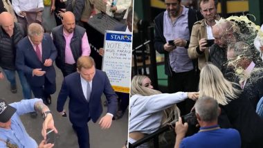 Nigel Farage Attacked With Milkshake During UK Election Campaign Launch (Watch Videos)