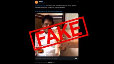 KC Venugopal Was Drinking Alcohol in Kerala Restaurant? Congress Debunks Fake News, FIR Registered Against X Handle