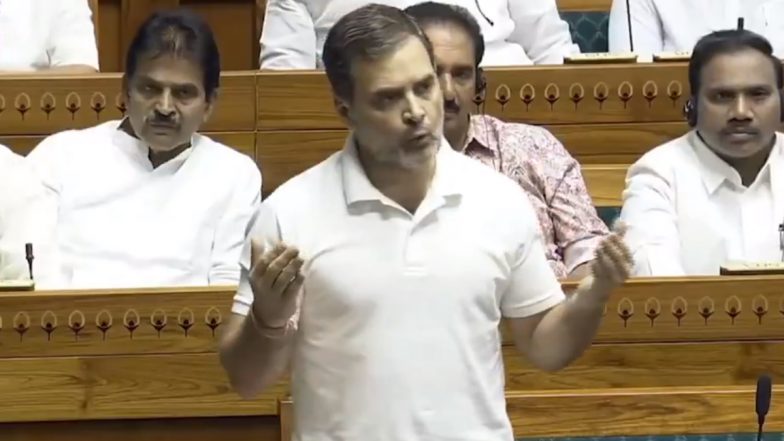 'Rahul Gandhi's Mic Switched Off by Om Birla When He Was Raising NEET Issue': Congress Makes Big Allegation Against Lok Sabha Speaker, Shares Video