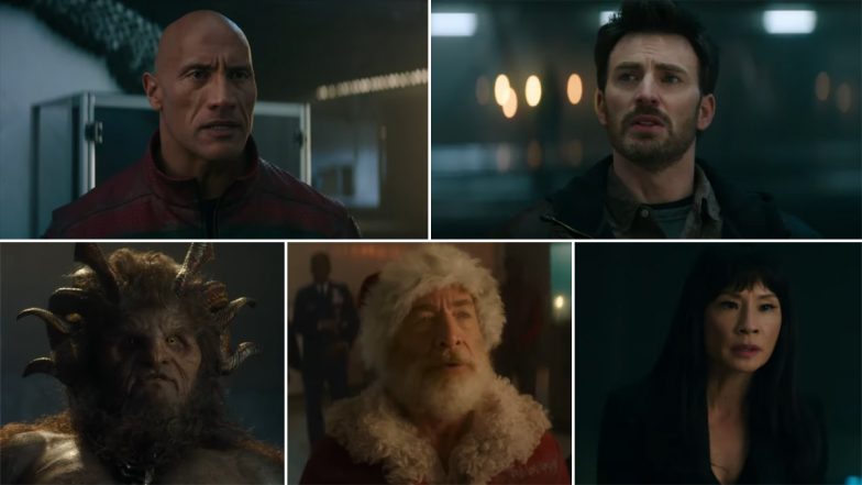 Red One Trailer: Dwayne ‘The Rock’ Johnson and Chris Evans Join Forces To Save Santa Claus in Jake Kasdan’s Action-Comedy (Watch Video)