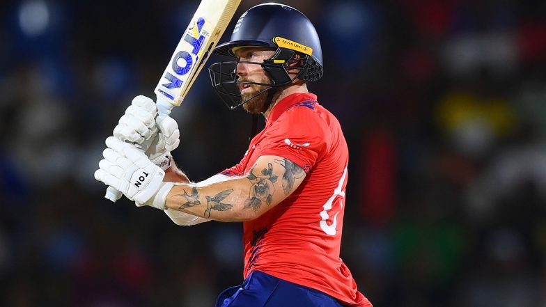 Phil Salt Smashes Romario Shepherd for 30 Runs in One Over! England Opener Hits 4, 6, 4, 6, 6, 4 During ENG vs WI T20 World Cup 2024 Super 8 Match (Watch Video)