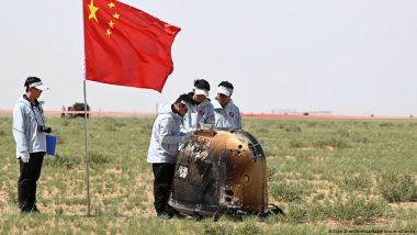 China Probe Returns Carrying Samples from Moon's Far Side