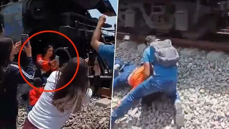 Selfie Craze Turns Fatal: Woman Clicking Selfie Dies After Being Struck by Vintage Train in Mexico, Disturbing Video Goes Viral